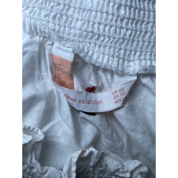 ZARA - white floral off the shouder top - Size XS - Picture 7 of 9